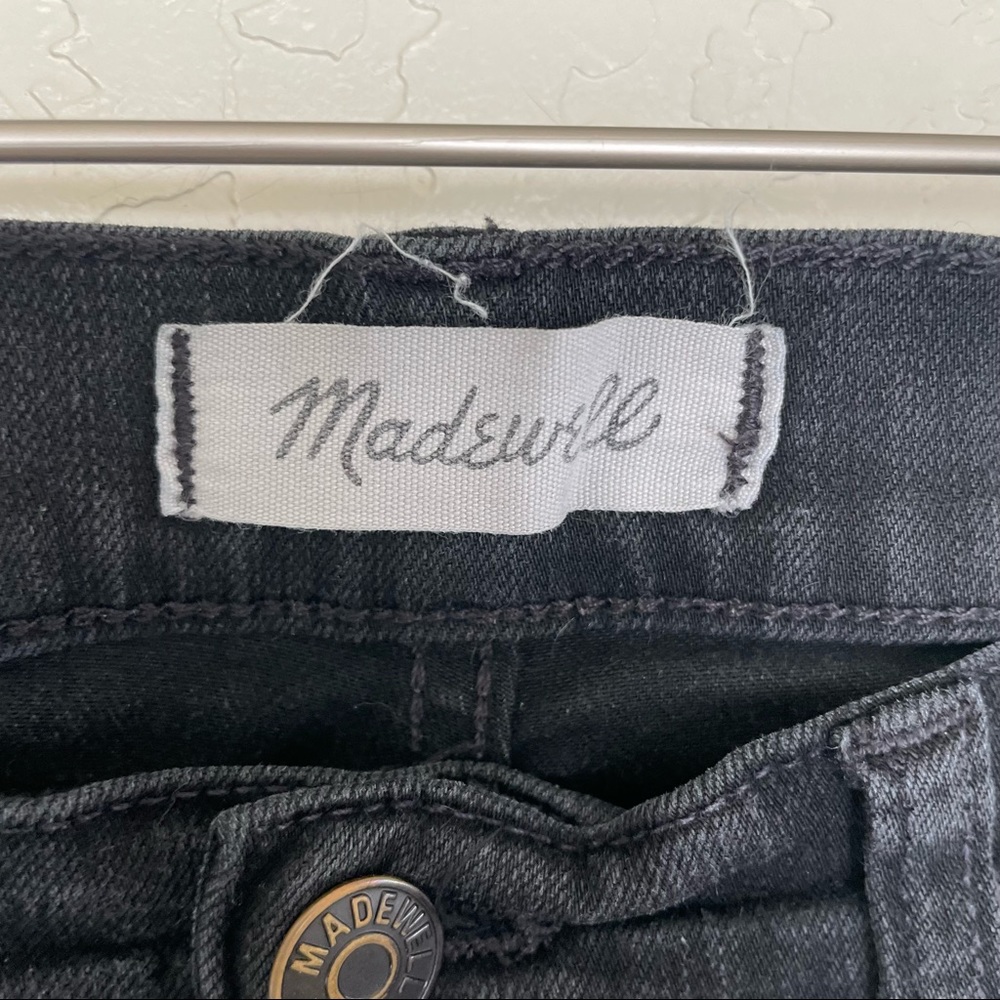 Madewell Roadtripper Skinny Jeans Black Dark Wash High Rise Denim - Picture 8 of 8